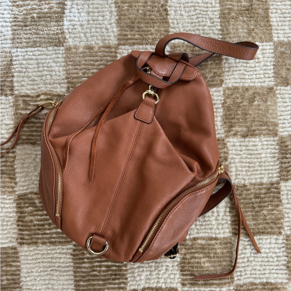 Stylish Brown Leather Backpack